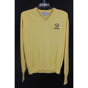 MARK SCOTT V-NECK YELLOW SWEATER 15TH ANNIV CHARLEY BOSWELL'S CELEBRITY CLASSIC